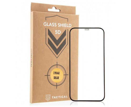 TACTICAL  APPLE IPHONE 13 PRO MAX GLASS SHIELD, FEKETE 5D UVEG