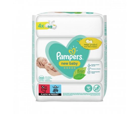 PAMPERS WIPES NEW BABY 200DB