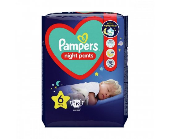 PAMPERS NIGHT PANTS S6 19DB 15+KG