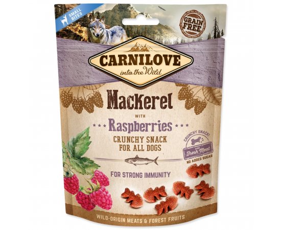 CARNILOVE DOG CRUNCHY SNACK MACKEREL WITH RASPBERRIES WITH FRESH MEAT 2