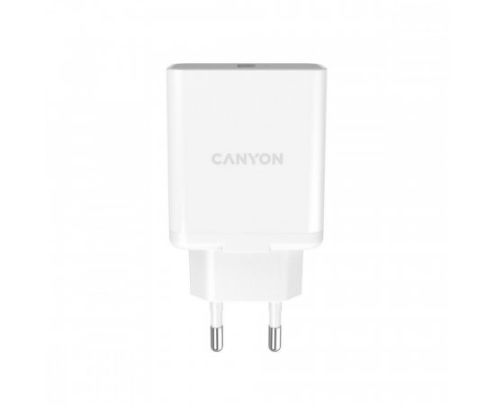 CANYON H-36 GYORSTOLTO 1XUSB-A, 36W QUICK CHARGE 3.0 TECHNOLOGIA, FEHER CNE-CHA36W0