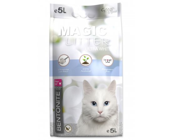 MAGIC CAT LITTER KOCKOLIT BENTONITE ULTRA WHITE (5L)