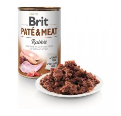 BRIT PATE &amp; MEAT FOOD WITH RABBIT FOR DOGS 400G