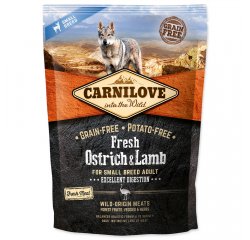 CARNILOVE FRESH OSTRICH AND LAMB EXCELLENT DIGESTION FOR SMALL BREED DO