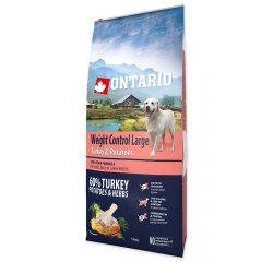 ONTARIO DOG LARGE WEIGHT CONTROL TURKEY AND POTATOES AND HERBS (12KG)
