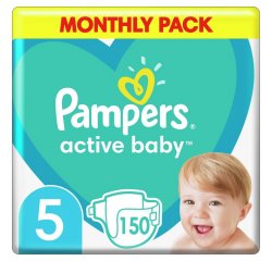 PAMPERS ACTIVE BABY S5 150DB, 11-16KG